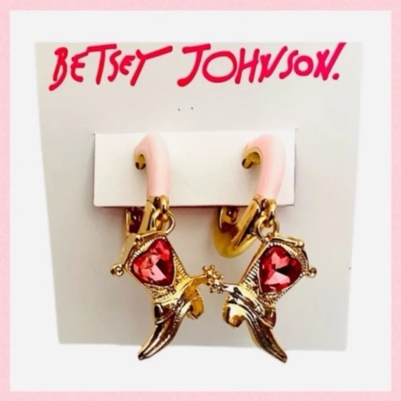 BETSEY JOHNSON SET Southwest Boho Charm Necklace and Cowboy Earrings NEW NWT - Picture 10 of 16